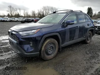 2024 Toyota RAV4 Hybrid XLE Premium with VIN JTMB6RFV4RD151024, listed as a Copart auction lot 46646405 with 3,310 mi miles and Salvage Title. Bid and sale history available at carsss.com. Image 1.