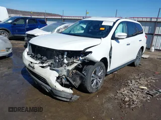 2018 Nissan Pathfinder S with VIN 5N1DR2MM7JC643330, listed as a IAAI auction lot 41608043 with 136,490 mi miles and . Bid and sale history available at DreamBid. Image 2.