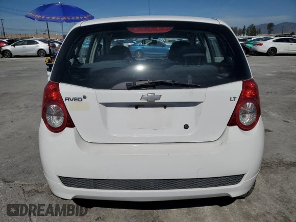 2009 Chevrolet Aveo 2LT with VIN KL1TG66E49B385473, listed as a Copart auction lot 48433685 with 91,994 mi miles and Salvage title. Bid and sale history available at DreamBid. Image 6.