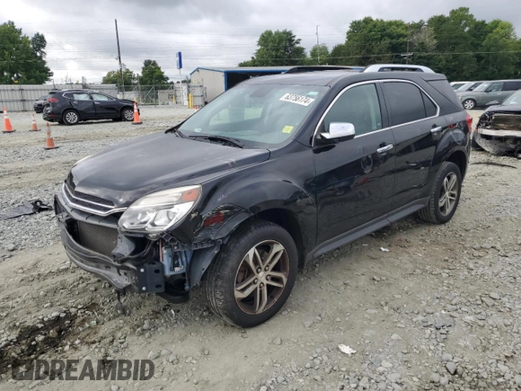 2016 Chevrolet Equinox LTZ with VIN 2GNFLGEK9G6271796, listed as a Copart auction lot 63756174 with 97,716 mi miles and Salvage Title. Bid and sale history available at carsss.com. Image 1.