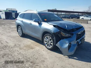 2023 Toyota Highlander L with VIN 5TDKDRAH9PS002343, listed as a IAAI auction lot 41607915 with 105,237 mi miles and . Bid and sale history available at DreamBid. Image 1.