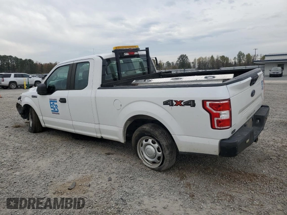 2019 Ford F-150 XL with VIN 1FTFX1E59KFA06511, listed as a Copart auction lot 80884844 with 104,543 mi miles and Salvage title. Bid and sale history available at DreamBid. Image 2.