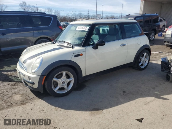 2004 MINI Hardtop with VIN WMWRC33424TJ53673, listed as a Copart auction lot 47310755 with Not Provided miles and Clean Title. Bid and sale history available at DreamBid. Image 1.