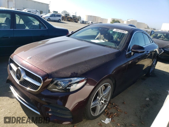 2019 Mercedes-Benz E with VIN WDD1J6HB8KF087274, listed as a Copart auction lot 38415393 with Not Provided miles. Bid and sale history available at carsss.com. Image 1.
