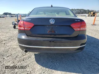 2015 Volkswagen Passat SE with VIN 1VWBS7A35FC076077, listed as a Copart auction lot 46589295 with 76,419 mi miles and Salvage title. Bid and sale history available at DreamBid. Image 6.