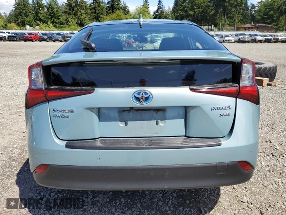 2020 Toyota Prius LE with VIN JTDL9RFU4L3015590, listed as a Copart auction lot 58533245 with 93,846 mi miles and Salvage title. Bid and sale history available at DreamBid. Image 6.