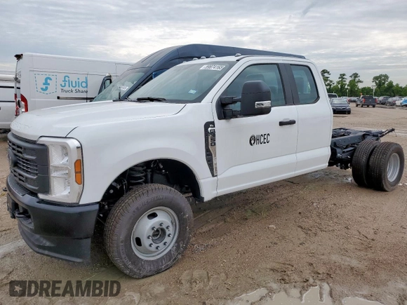 2025 Ford F-350 with VIN 1FD8X3HN8SEC33741, listed as a Copart auction lot 59874165 with Not provided miles and Salvage title. Bid and sale history available at DreamBid. Image 1.