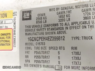 2014 Chevrolet Silverado 1500 Work Truck with VIN 1GCNCPEH4EZ399812, listed as a IAAI auction lot 41951158 with 145,771 mi miles. Bid and sale history available at carsss.com. Image 9.