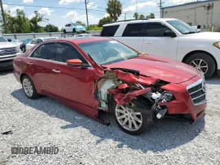 2014 Cadillac CTS Luxury AWD with VIN 1G6AX5SX3E0196520, listed as a Copart auction lot 62265475 with 108,741 mi miles and Salvage title. Bid and sale history available at DreamBid. Image 4.