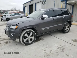2015 Jeep Grand Cherokee Overland z VIN 1C4RJFCG1FC680014, wystawiony jako Copart lot #47522875 z przebiegiem 82 617 mil mil oraz Szkoda całkowita • Salvage title. Historia ofert i sprzedaży dostępna na DreamBid. Obrazek 1.