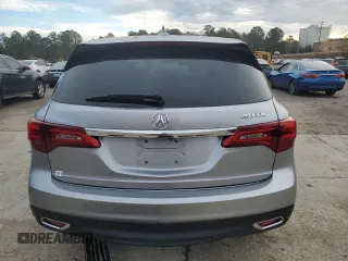 2016 Acura MDX w/Tech with VIN 5FRYD3H41GB008389, listed as a Copart auction lot 42983955 with 0 mi miles and Salvage Title. Bid and sale history available at carsss.com. Image 6.