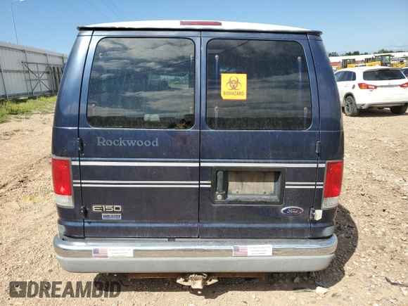 2001 Ford Econoline Cargo with VIN 1FDRE14W41HB55470, listed as a Copart auction lot 64990214 with 176,643 mi miles and Clean Title. Bid and sale history available at DreamBid. Image 6.