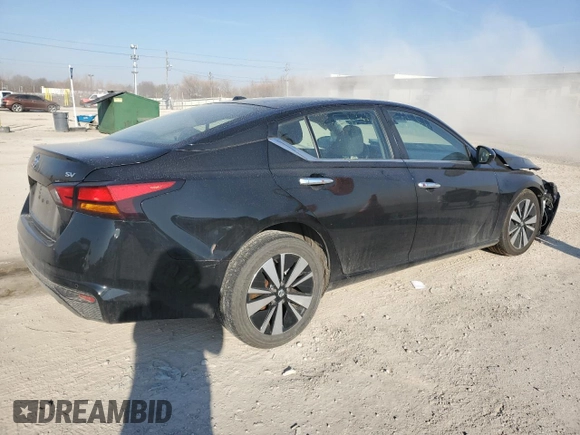 2021 Nissan Altima SV with VIN 1N4BL4DV2MN351665, listed as a Copart auction lot 48725085 with 93,568 mi miles and Salvage title. Bid and sale history available at DreamBid. Image 3.