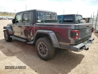 2021 Jeep Gladiator Overland with VIN 1C6HJTFG0ML603872, listed as a Copart auction lot 50242155 with 39,109 mi miles and Salvage title. Bid and sale history available at DreamBid. Image 2.