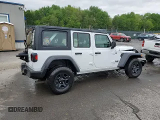 2024 Jeep Wrangler Sport S with VIN 1C4PJXDG3RW173078, listed as a Copart auction lot 57075565 with 26,661 mi miles and Salvage title. Bid and sale history available at DreamBid. Image 3.