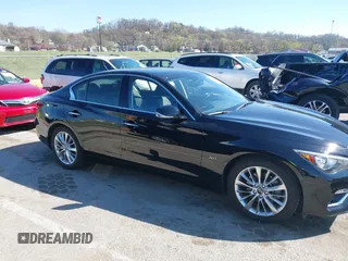2020 Infiniti Q50 Premium with VIN JN1EV7AR3LM254279, listed as a IAAI auction lot 41877606 with 55,454 mi miles and . Bid and sale history available at DreamBid. Image 13.