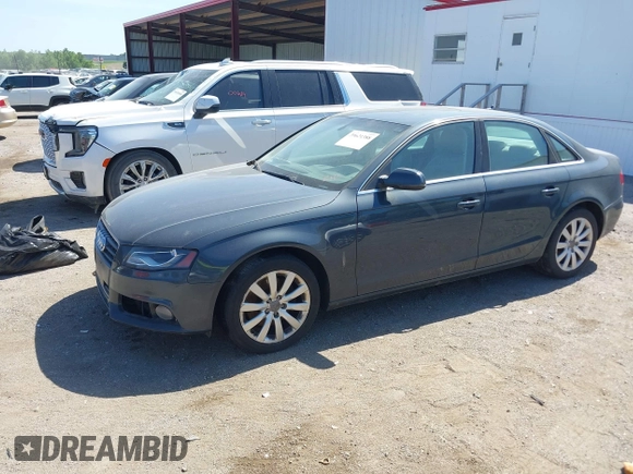 2010 Audi A4 2.0T Premium Plus with VIN WAUFFAFL6AN012493, listed as a IAAI auction lot 39621388 with 188,776 mi miles. Bid and sale history available at carsss.com. Image 2.