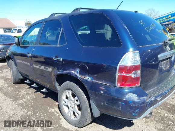 2004 Acura MDX Touring Pkg with VIN 2HNYD186X4H515704, listed as a IAAI auction lot 41851825 with 999,999 mi miles. Bid and sale history available at carsss.com. Image 3.