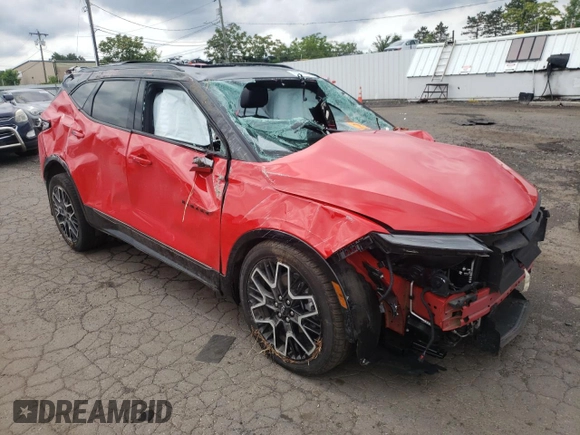 2023 Chevrolet Blazer RS с VIN 3GNKBKRS4PS162078, выставлен на аукционе Copart как лот 63374485 с пробегом Не указан миль и Списание • Salvage title. История ставок и продаж доступна на DreamBid. Изображение 4.