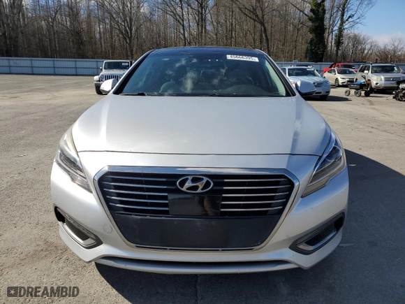2016 Hyundai Sonata Hybrid Limited with VIN KMHE34L10GA009337, listed as a Copart auction lot 45666395 with 124,762 mi miles and Clean Title. Bid and sale history available at carsss.com. Image 5.