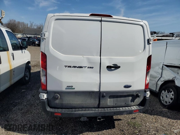 2023 Ford Transit Cargo with VIN 1FTBR2YG7PKA55474, listed as a Copart auction lot 45338615 with Not Provided miles and Salvage Title. Bid and sale history available at DreamBid. Image 6.