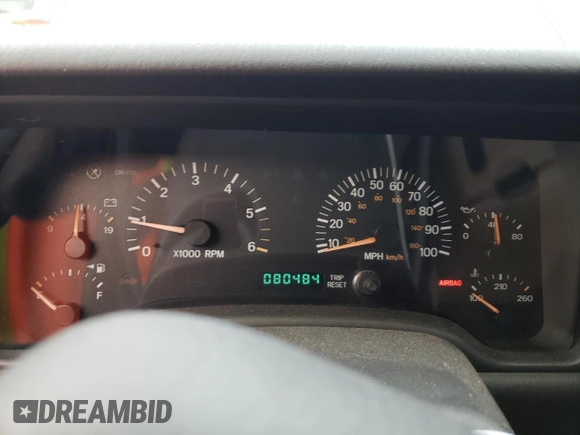 2000 Jeep Cherokee with VIN 1J4FT48S6YL200707, listed as a Copart auction lot 44689105 with 80,484 mi miles and Salvage title. Bid and sale history available at DreamBid. Image 9.