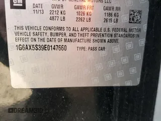 2014 Cadillac CTS Luxury AWD with VIN 1G6AX5S39E0147660, listed as a Copart auction lot 48681735 with 136,888 mi miles and Clean Title. Bid and sale history available at DreamBid. Image 12.