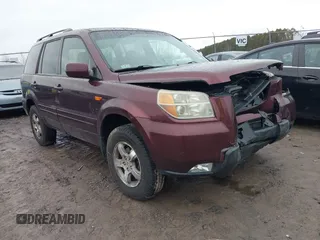 2007 Honda Pilot EX-L with VIN 2HKYF18557H535426, listed as a IAAI auction lot 41126160 with 169,336 mi miles. Bid and sale history available at carsss.com. Image 1.