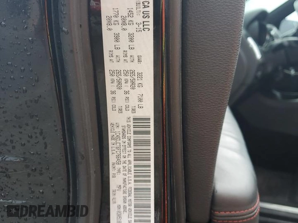 2015 Dodge Durango R/T z VIN 1C4SDJCT6FC766458, wystawiony jako Copart lot #59591145 z przebiegiem 188 954 mil mil oraz Szkoda całkowita • Salvage title. Historia ofert i sprzedaży dostępna na DreamBid. Obrazek 13.