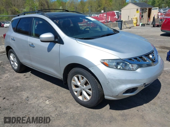 2011 Nissan Murano S with VIN JN8AZ1MWXBW176864, listed as a IAAI auction lot 42167126 with 124,165 mi miles and . Bid and sale history available at DreamBid. Image 1.