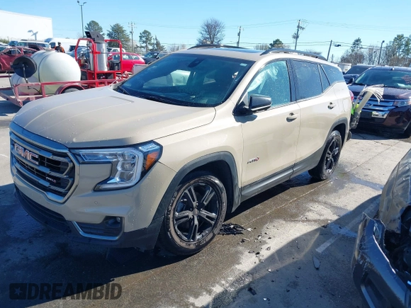 2022 GMC Terrain AT4 with VIN 3GKALYEVXNL310167, listed as a IAAI auction lot 41745298 with 65,195 mi miles. Bid and sale history available at carsss.com. Image 17.