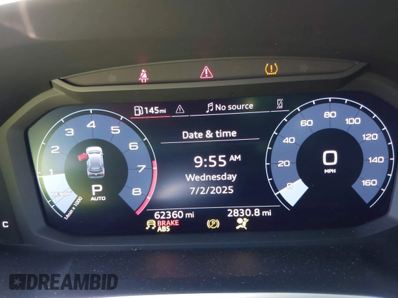 2023 Audi Q3 S line Premium with VIN WA1DECF34P1096834, listed as a IAAI auction lot 42644123 with 62,360 mi miles and . Bid and sale history available at DreamBid. Image 7.