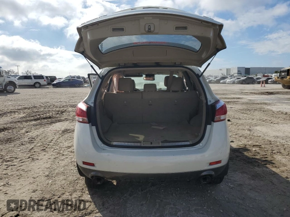 2013 Nissan Murano S with VIN JN8AZ1MU5DW204491, listed as a Copart auction lot 85671304 with 185,035 mi miles and Salvage Title. Bid and sale history available at carsss.com. Image 6.