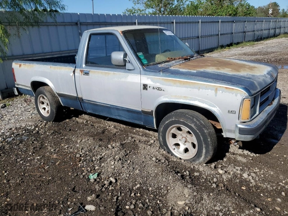 1989 Dodge Dakota "S" with VIN 1B7GL26X9KS123535, listed as a Copart auction lot 81275164 with 188,297 mi miles and Clean Title. Bid and sale history available at carsss.com. Image 4.