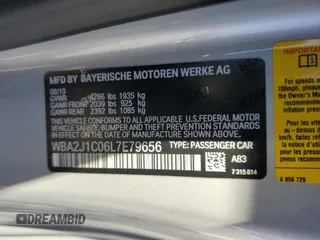 2020 BMW 2 Series 230i with VIN WBA2J1C06L7E79656, listed as a Copart auction lot 74909234 with 50,931 mi miles and Salvage Title. Bid and sale history available at carsss.com. Image 12.