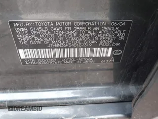 2004 Lexus LS 430 z VIN JTHBN36F540167319, wystawiony jako IAAI lot #42297432 z przebiegiem 181 904 mil mil oraz . Historia ofert i sprzedaży dostępna na DreamBid. Obrazek 9.