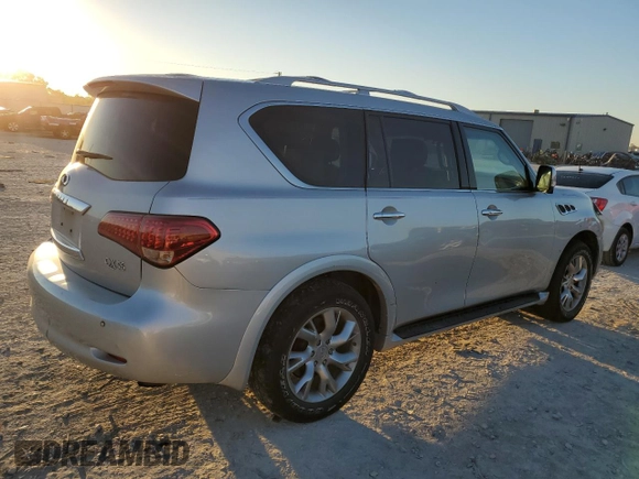 2012 Infiniti QX56 7-passenger with VIN JN8AZ2NF7C9517531, listed as a Copart auction lot 73557584 with 173,997 mi miles and Salvage Title. Bid and sale history available at carsss.com. Image 3.