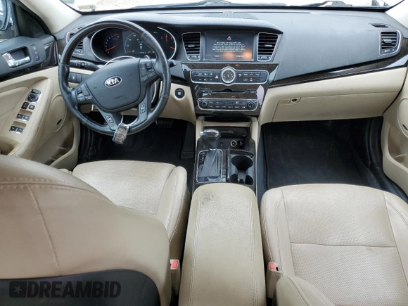 2014 Kia Cadenza Premium z VIN KNALN4D7XE5123003, wystawiony jako Copart lot #56565475 z przebiegiem 104 949 mil mil oraz Tytuł czysty. Historia ofert i sprzedaży dostępna na DreamBid. Obrazek 8.