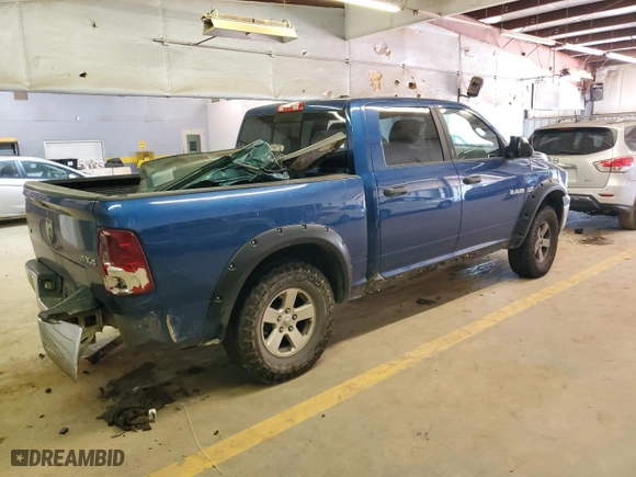 2010 Dodge Ram 1500 Laramie with VIN 1D7RV1CTXAS197825, listed as a Copart auction lot 60834494 with 187,822 mi miles and Salvage Title. Bid and sale history available at carsss.com. Image 3.
