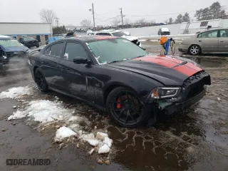 2012 Dodge Charger SRT8 with VIN 2C3CDXEJ5CH270082, listed as a Copart auction lot 53375275 with 213,799 mi miles and Salvage Title. Bid and sale history available at carsss.com. Image 4.