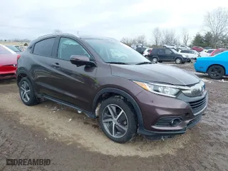2021 Honda HR-V EX with VIN 3CZRU6H54MM736340, listed as a IAAI auction lot 41606424 with 85,985 mi miles. Bid and sale history available at carsss.com. Image 1.