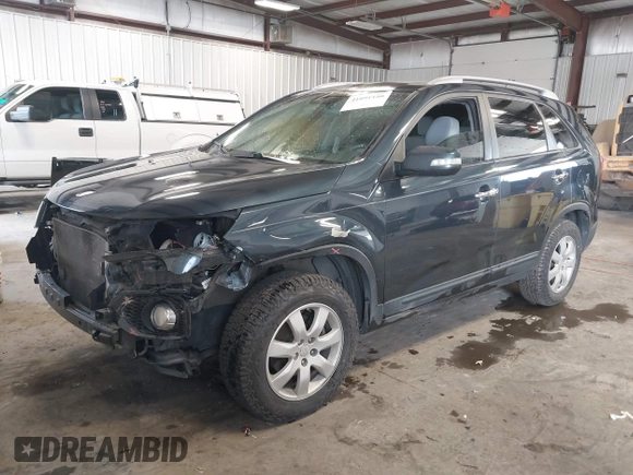2011 Kia Sorento LX with VIN 5XYKT4A12BG127151, listed as a IAAI auction lot 41891186 with 103,690 mi miles. Bid and sale history available at carsss.com. Image 2.