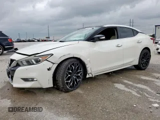 2016 Nissan Maxima S with VIN 1N4AA6AP5GC408105, listed as a Copart auction lot 59423595 with 97,608 mi miles and Salvage title. Bid and sale history available at DreamBid. Image 1.