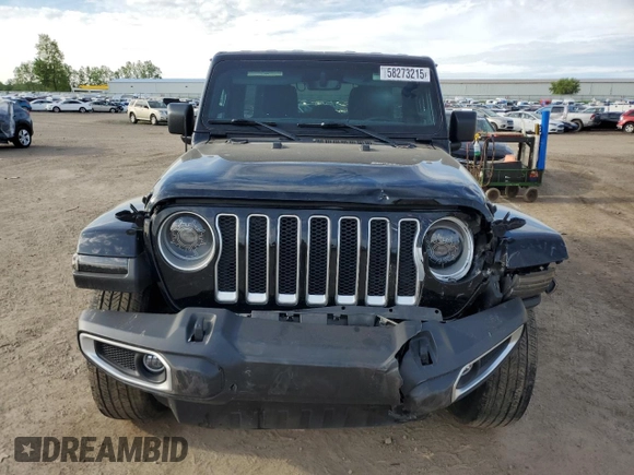 2023 Jeep Wrangler Sahara z VIN 1C4HJXEG7PW520699, wystawiony jako Copart lot #58273215 z przebiegiem 37 343 mil mil oraz Czysty tytuł • Clean title. Historia ofert i sprzedaży dostępna na DreamBid. Obrazek 5.