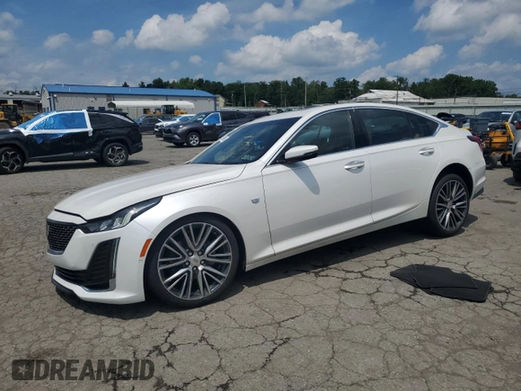 2020 Cadillac CT5 Premium Luxury с VIN 1G6DT5RK4L0127464, выставлен на аукционе Copart как лот 63096805 с пробегом 22 380 миль миль и Списание • Salvage title. История ставок и продаж доступна на DreamBid. Изображение 1.
