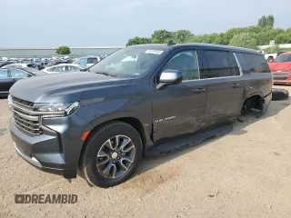 2021 Chevrolet Suburban LT with VIN 1GNSKCKD4MR448951, listed as a Copart auction lot 60559385 with 80,370 mi miles and Salvage title. Bid and sale history available at DreamBid. Image 1.