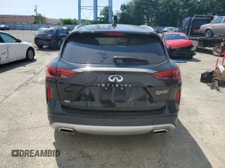 2021 Infiniti QX50 SENSORY with VIN 3PCAJ5CB9MF105686, listed as a Copart auction lot 60119404 with 48,628 mi miles and Salvage Title. Bid and sale history available at carsss.com. Image 6.