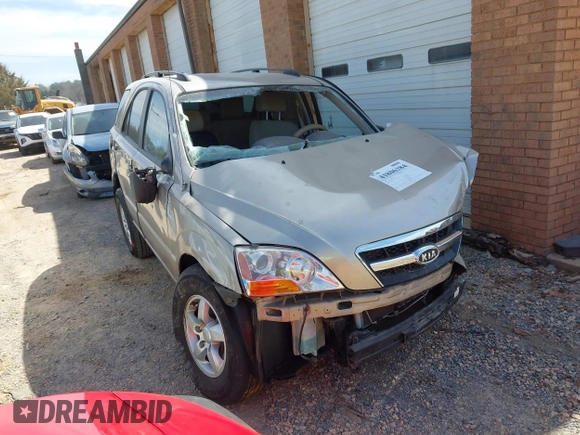 2009 Kia Sorento LX with VIN KNDJD735995865882, listed as a IAAI auction lot 41806384 with 1 mi miles. Bid and sale history available at carsss.com. Image 1.