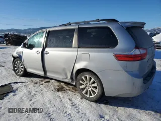 2017 Toyota Sienna XLE with VIN 5TDDZ3DC7HS153013, listed as a Copart auction lot 41402205 with 89,466 mi miles and Salvage title. Bid and sale history available at DreamBid. Image 2.