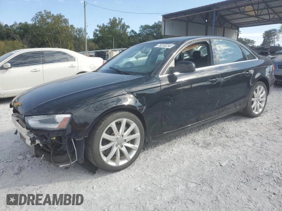 2013 Audi A4 Premium Plus with VIN WAUHFAFL0DA191991, listed as a Copart auction lot 45586335 with 58,855 mi miles and Non Repairable. Bid and sale history available at carsss.com. Image 1.
